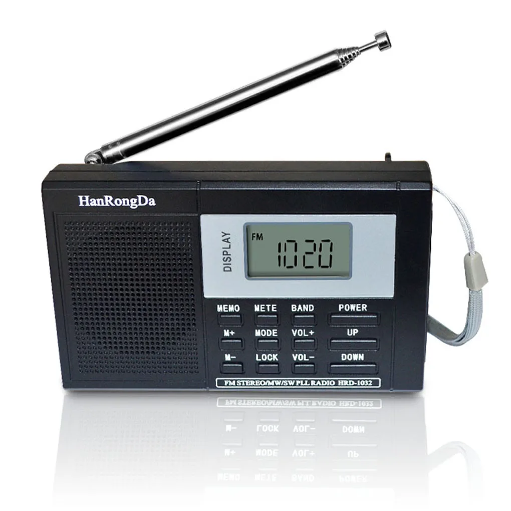 Портативный Полнодиапазонный цифровой тюнер мультиполосный стерео MW/AM/FM/SW
