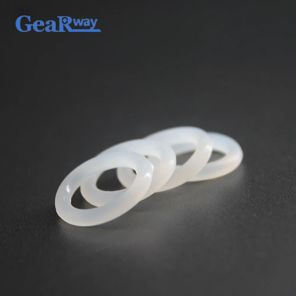 

Silicon O Ring Seals 1.9mm Thickness Food Grade Silicon O Ring 41/42/43/58/59/60mm OD Transparent Silicone Rubber O Ring Gasket