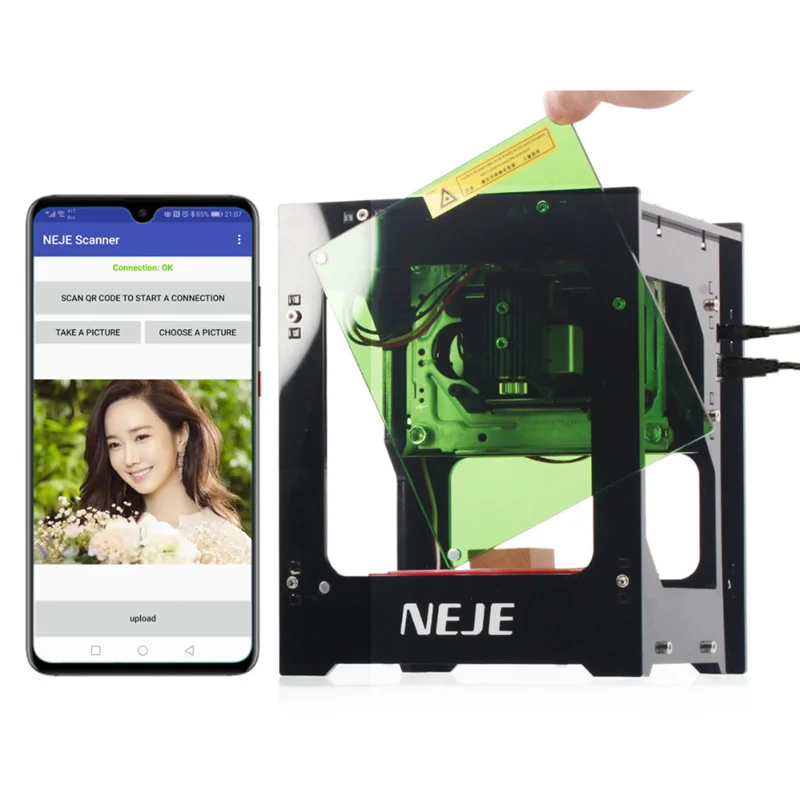 NEJE DK 8 KZ/1000/2000 mW Профессиональный DIY настольный мини фрезерный станок с ЧПУ cortador