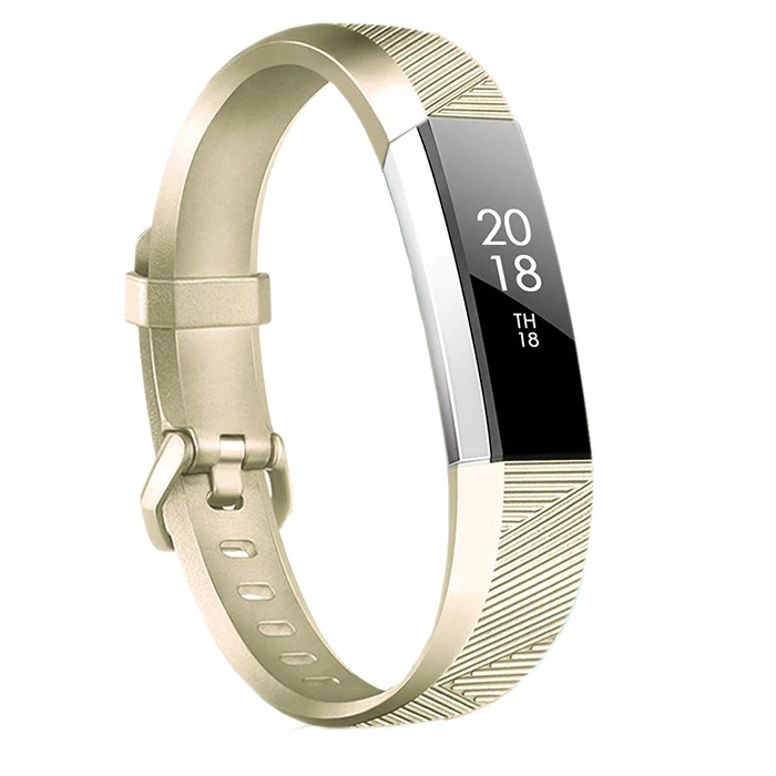 Baaletc Ремешок Для Fitbit Alta HR розовое золото силиконовый ремешок для Fitbit Alta/Fitbit Alta HR умный Браслет Correa - Цвет: Gold