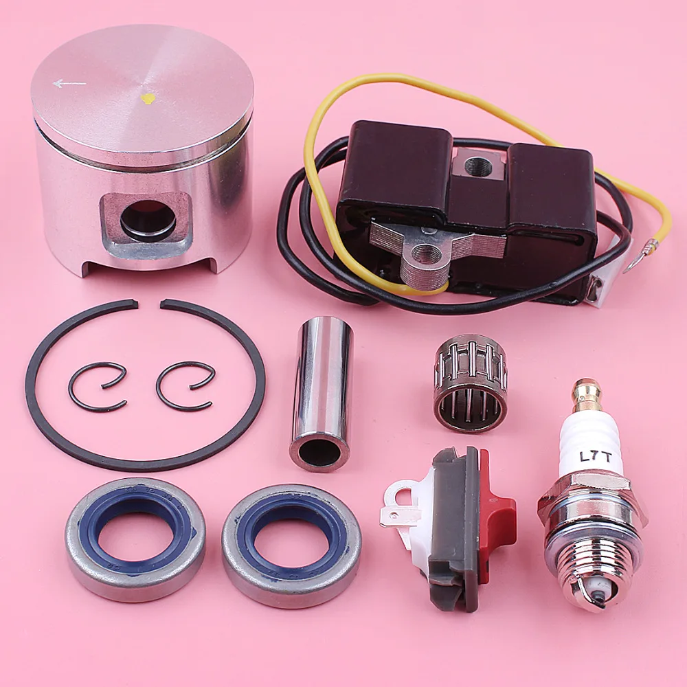 

Катушка зажигания 48 мм, поршень для Husqvarna 61 Jonsered 630, стоп-переключатель, масляное уплотнение, Свеча зажигания, подшипник, бензопила, Запасная ...