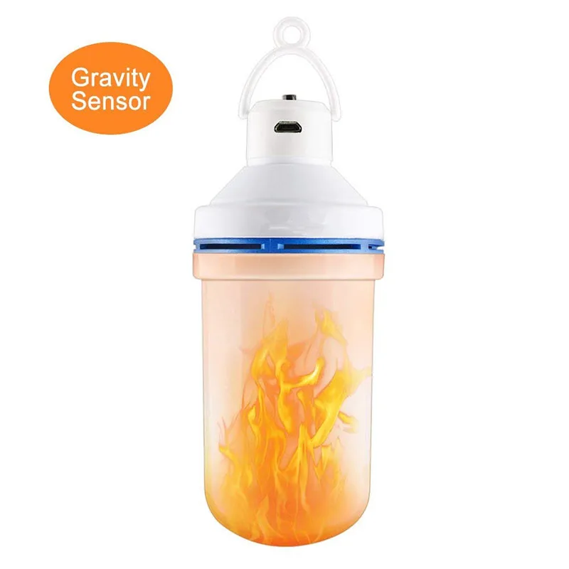 Светодиодный лампачки со пламени Светильник лампы имитация огонь эффект