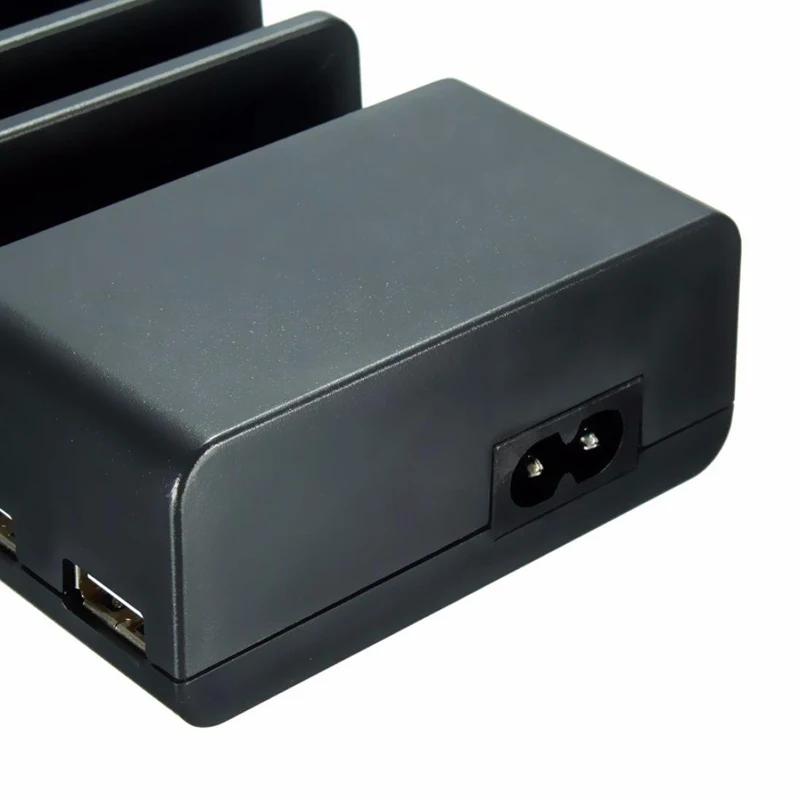 Многофункциональная подставка для мобильного телефона с 4 портами USB зарядное устройство Настольный держатель для телефона IPhone samsung черный цвет