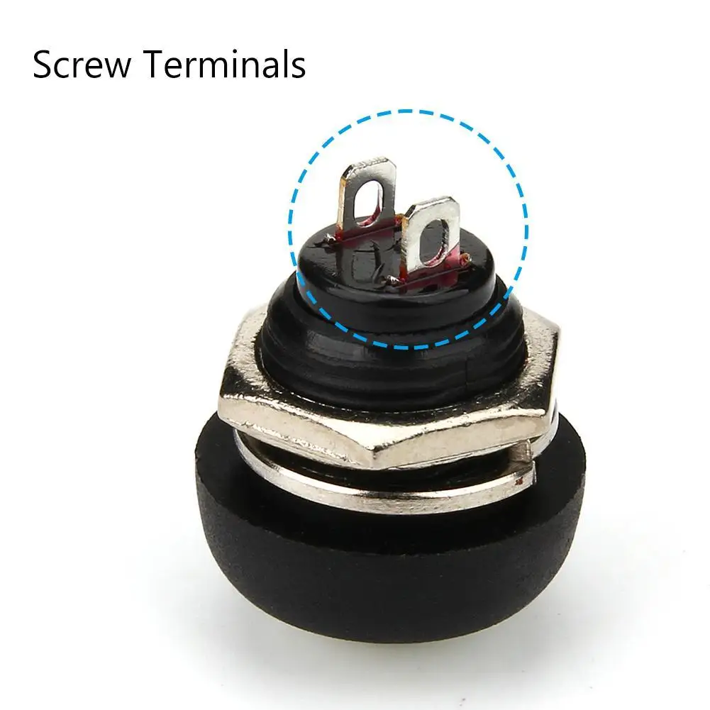 Round Small Button Switch Safety Waterproof Mini Door Bell Push Momentary Contact Long Cycles | Обустройство дома