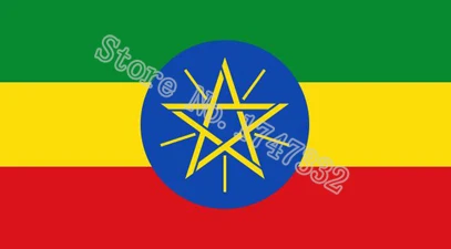 

Flag of Ethiopia Flag hot sell good 3X5FT 150X90CM Banner brass metal holes