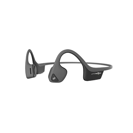 Беспроводная стереогарнитура Trekz с костной проводимостью, bluetooth-гарнитура, гарнитура с микрофоном, управляемая AfterShokz AS650 - Цвет: Gray