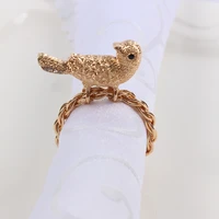 12pcs high end bird meal buckle model room clubhouse villa restaurant hotel high end napkin ring wedding banquet hotel table dec