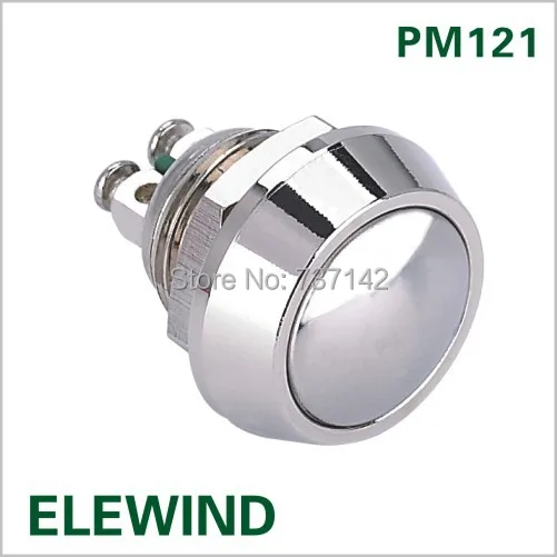 ELEWIND купольная головка 12 мм Мгновенный кнопочный переключатель (PM121B-10/N) |