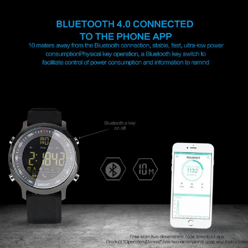 Спортивные Смарт-часы Hold mi EX18 водонепроницаемые IP68 5 АТМ шагомер Xwatch Swim mi ng умные часы Bluetooth часы IOS Android