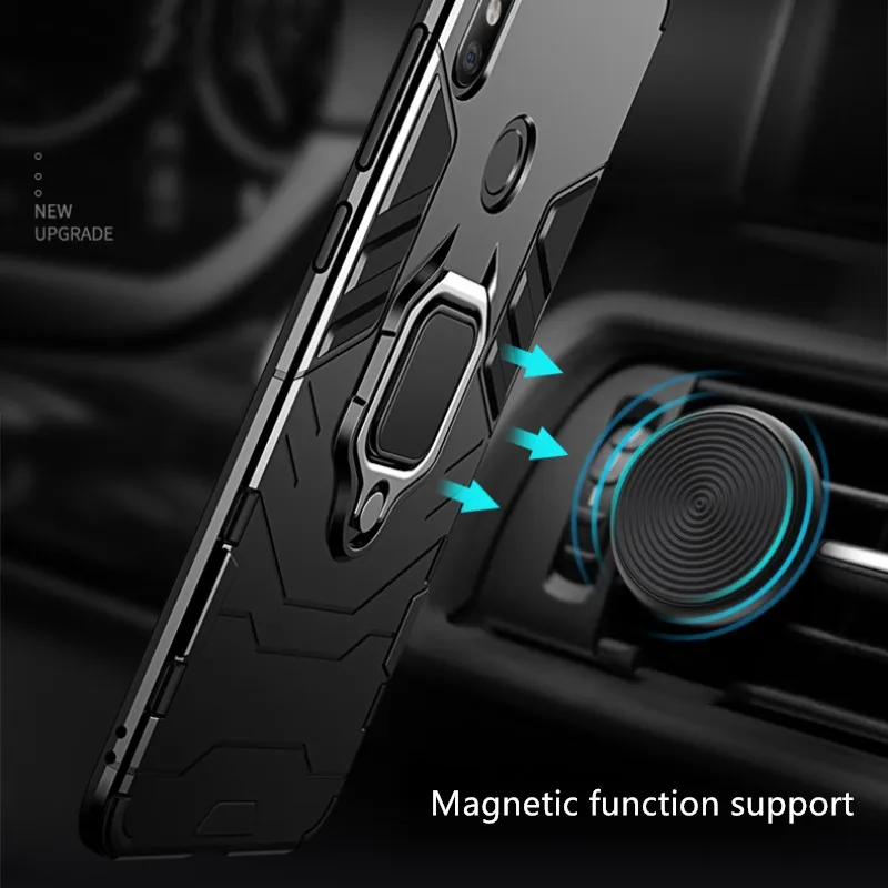 Для Xiaomi mi 8 8SE 8lite 6X 5X MAX2 MAX3 подставка с магнитным кольцом чехол x2 x2s POCOF1 Мягкий ТПУ