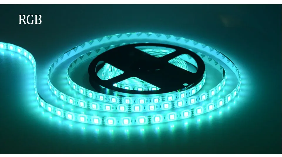 DC 12 В SMD5050 RGB светодиодный светильник IP20/IP65 Водонепроницаемый 5 м 60 светодиодов/м Светодиодная полоса Fita Светодиодная лента лампа Bombillas светодиодный светильник