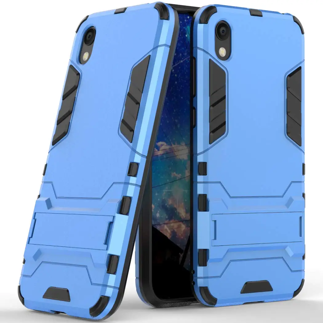 Robot Armor blue Чехол для huawei Y5 чехол huawei y5 y5 сверхпрочный силиконовый бампер противоударный прочный защитный чехол для телефона - Цвет: Robot Armor blue