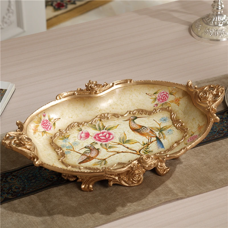 High grade hotel restaurant plate European style home ice tray foundation creative resin dragon boat seafood spear | Дом и сад
