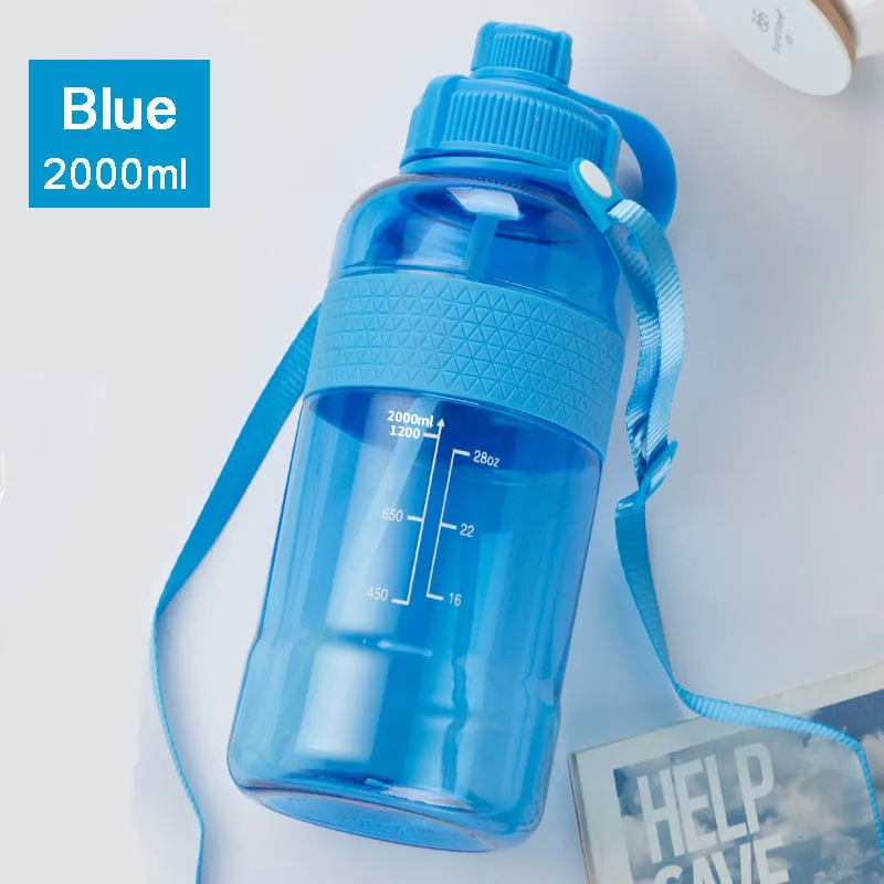Бутылки с водой большой емкости для питья Спортивная бутылка фруктов без BPA