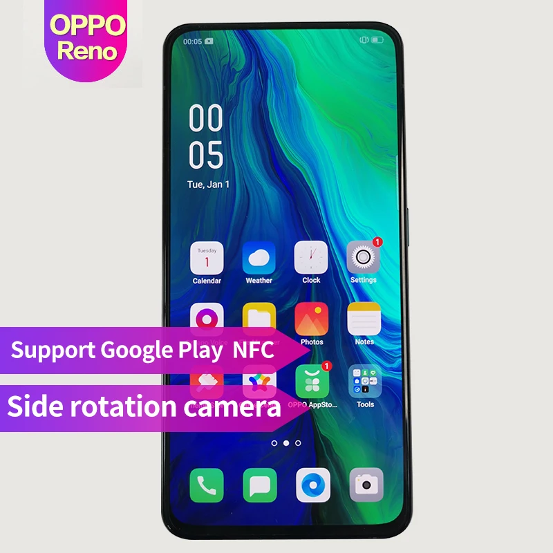OPPO Reno Новое поступление 6 4 дюймов 3765 мАч отпечаток пальца ID смартфон Qualcomm710