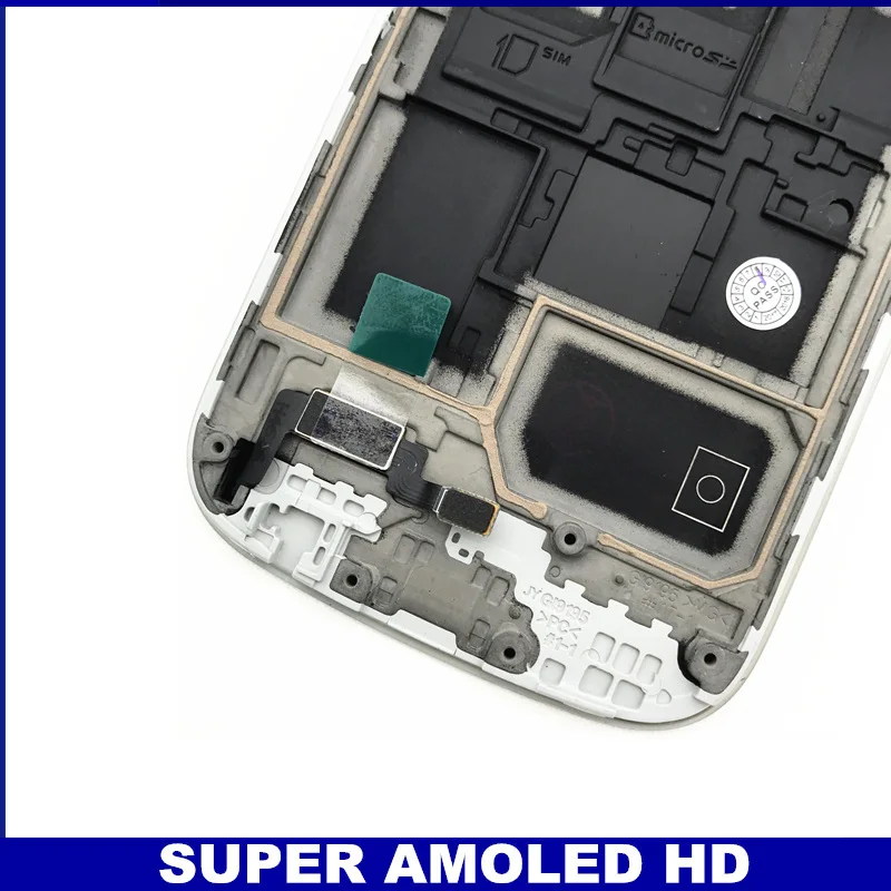 Хорошо работает супер AMOLED lcd для samsung Galaxy S4 Mini I9190 i9192 i9195 сенсорный экран дигитайзер с заменой рамки