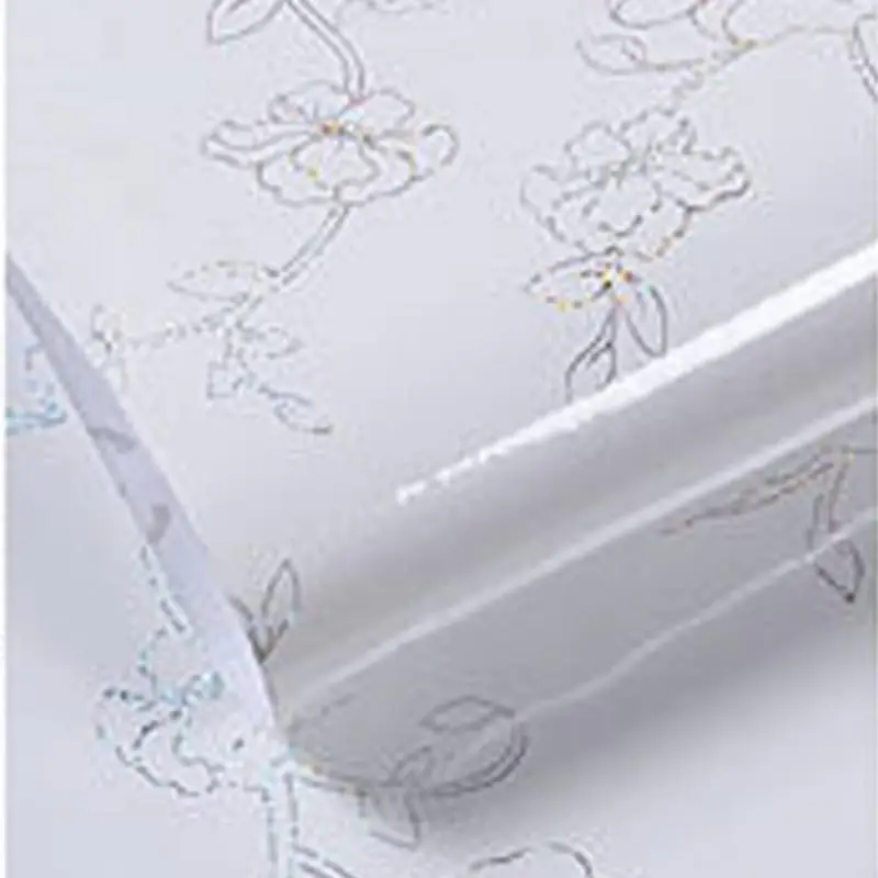silver white Новая кухонная настенная Крышка для шкафа, наклейка, маслостойкая, грязеотталкивающая, глянцевая, самоклеющаяся бумага, ПВХ защитная пленка - Цвет: silver white