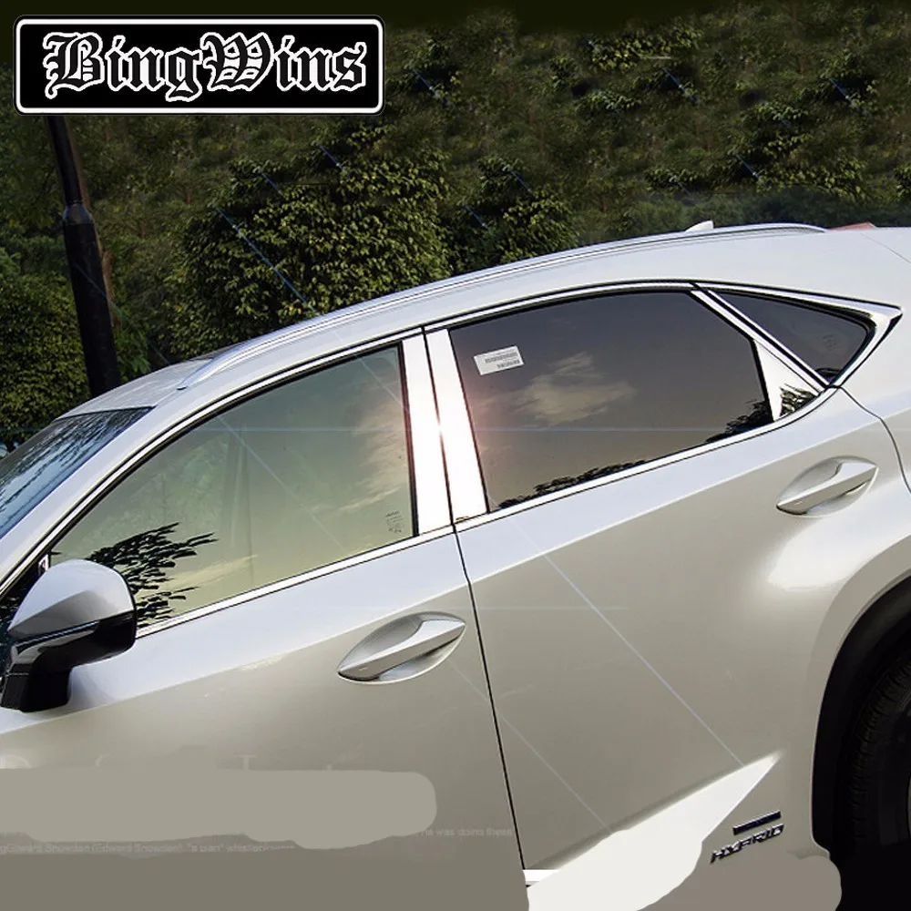 Автомобильный Стайлинг оконная отделка наклейка для Ford LEXUS NX200 NX300h NX200t рамка окон