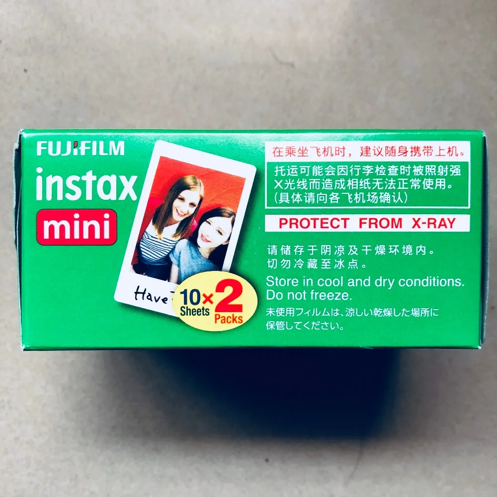 100% оригинальная пленка Fujifilm Instax Mini с белым краем 100 шт. для камеры mini 7s 8 25 50 90 SP1