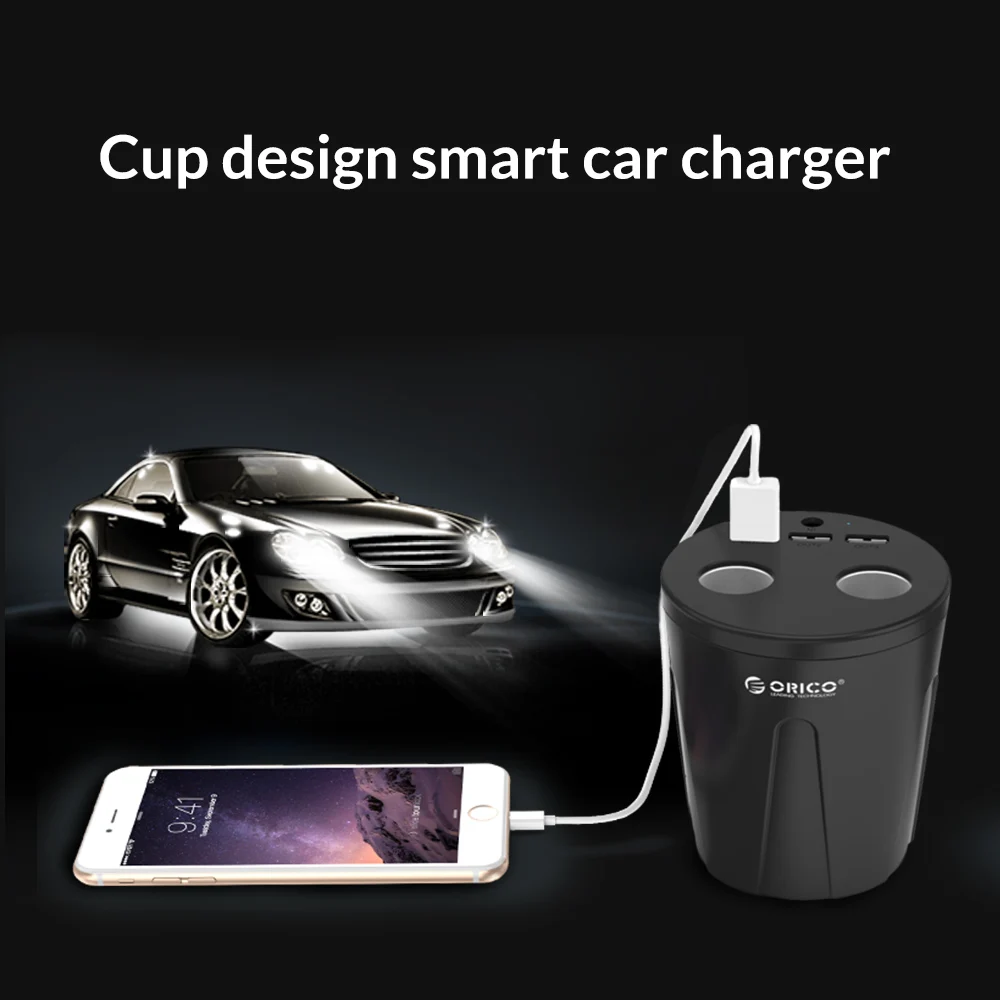 Автомобильное зарядное устройство ORICO 3 USB постоянный ток/5 В 7 2 А разъем питания
