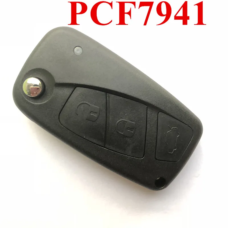 3 кнопки 434 МГц раскладной пульт дистанционного управления для Fiat Panda PCF7941|Ключ от
