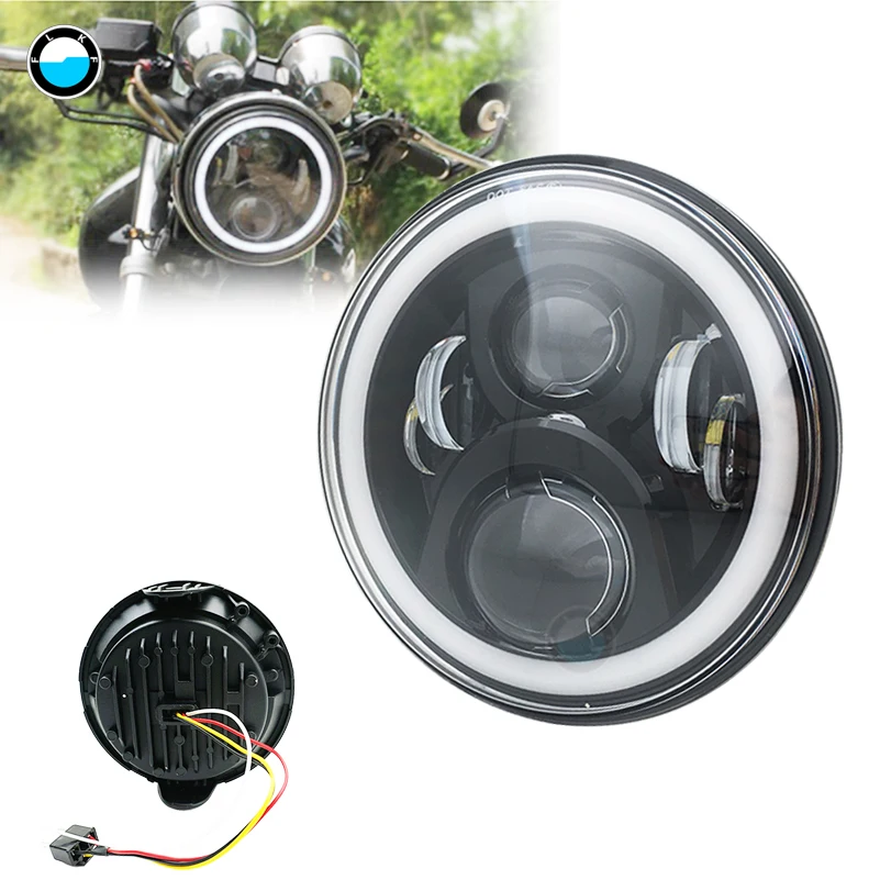 Новые 7 дюймов LED полный галогеновые фары головного света &quotмотоциклетные для Honda