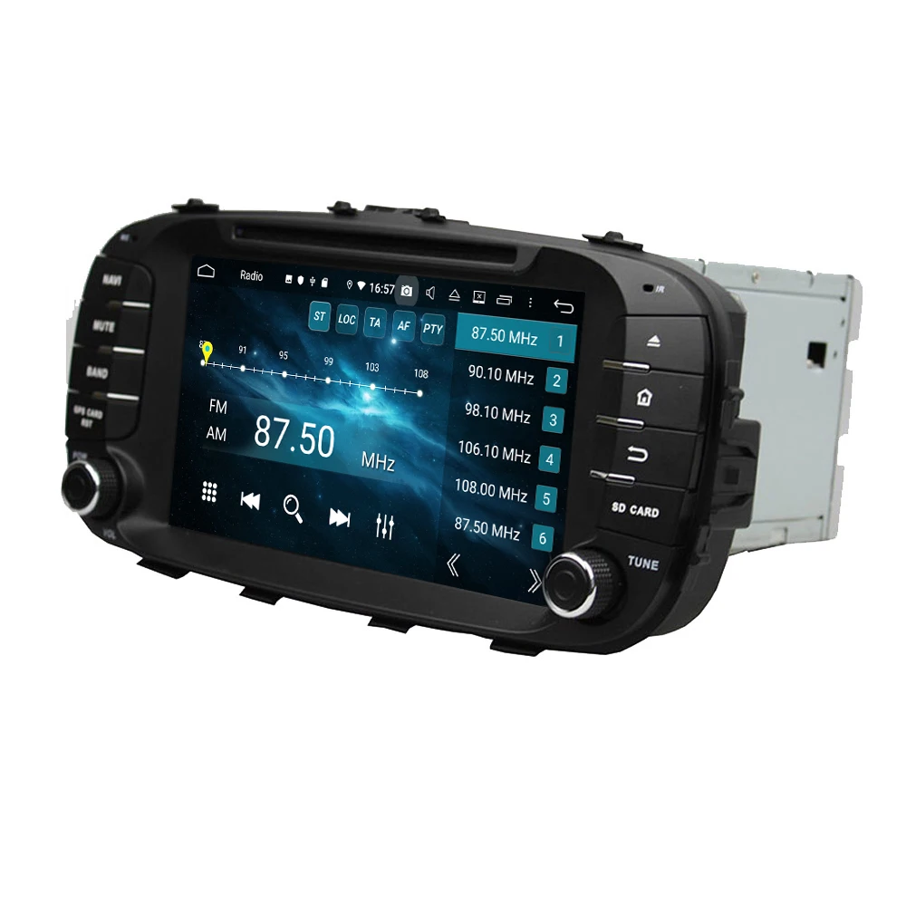 Автомобильный DVD плеер PX6 4 Гб + 64 ГБ 6 ядер 8 дюймов Android 10 для Kia Soul 2014 2017 стерео радио