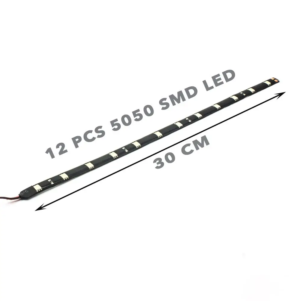 Автомобильная светодиодная лента 30 см 5050 12 SMD водонепроницаемые дневные ходовые
