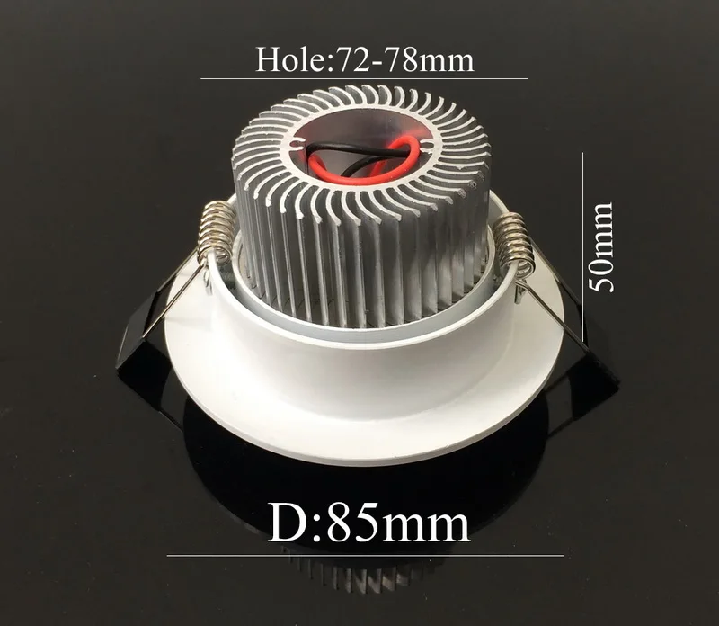 Супер качество белый корпус 6 Вт 9 Led Cob светильники точечные огни 120 Угол луча CREE