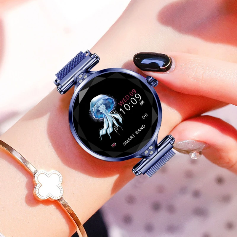 Женские часы с цветным экраном Женский умный Браслет пульсометр кровяное