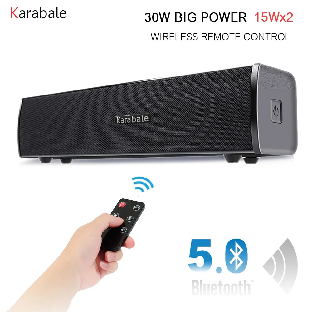 Динамик большой мощности 30 Вт Bluetooth 5 0 саундбар сабвуфер портативный домашний