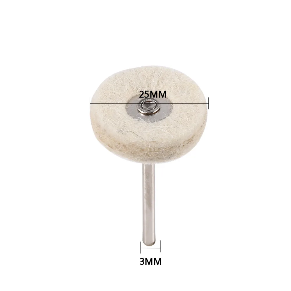 Шлифовальный круг 10 шт./лот 25 мм шерстяной войлок полировка шлифовальная машина