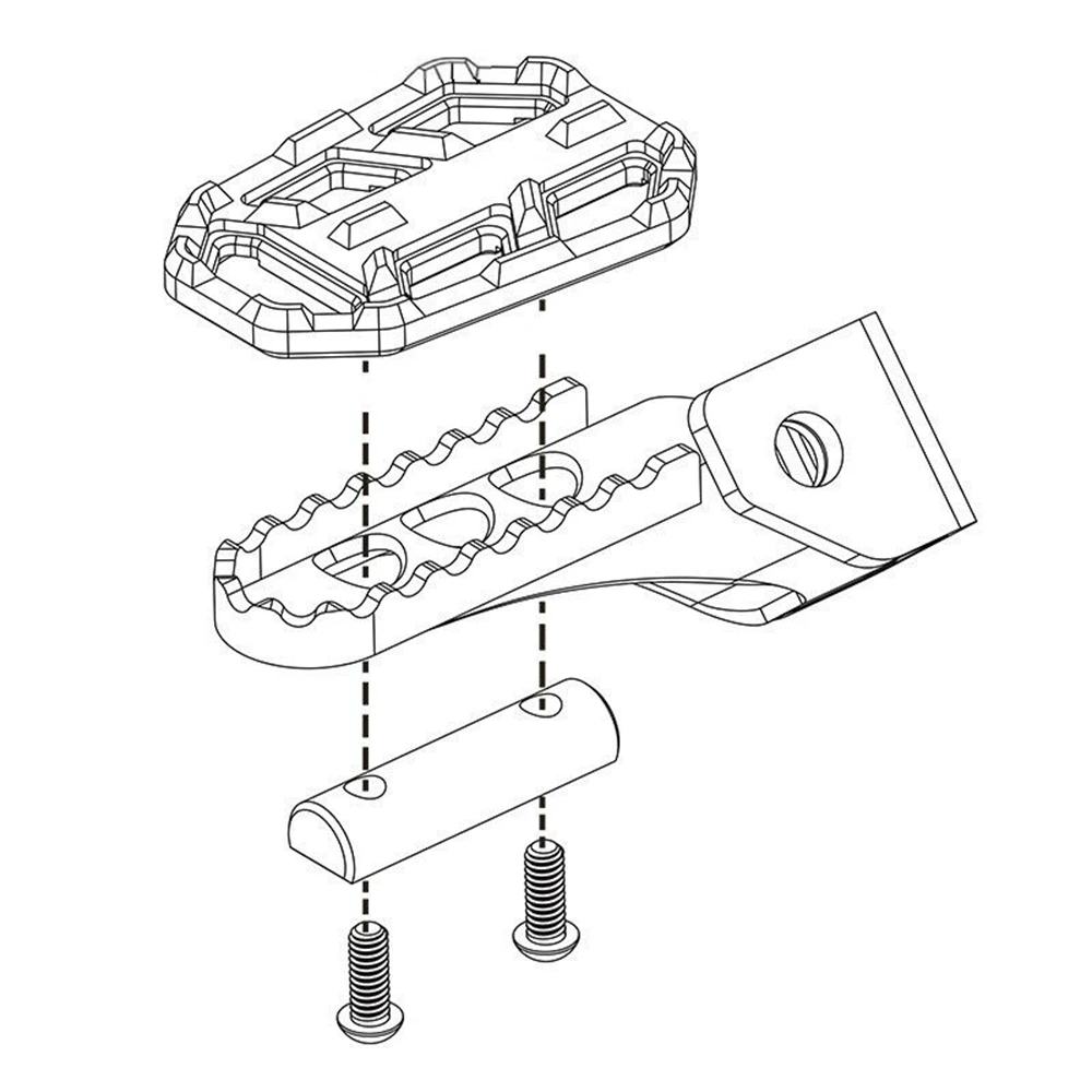 Мотоциклетные колышки передняя заготовка широкие педали подножки для BMW R1200GS G310
