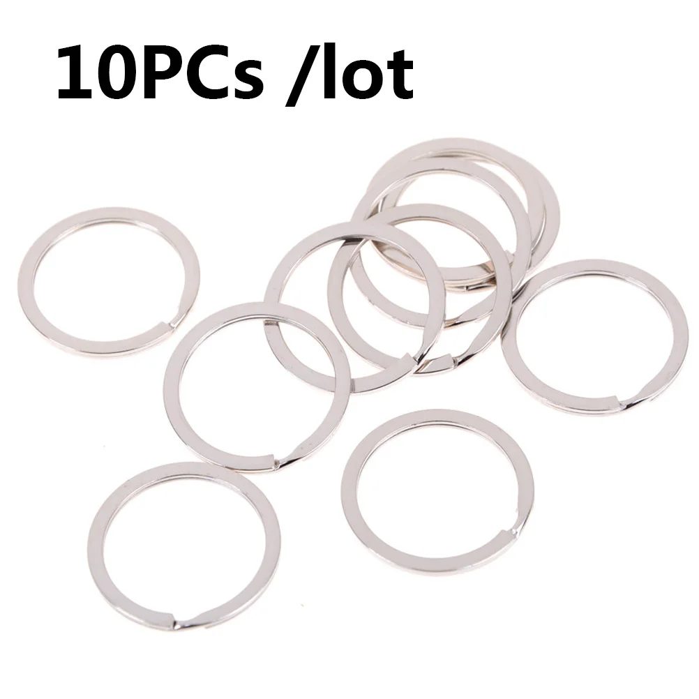 

10PCs /lot Metal Key Holder Split Rings Keyring Keychain Keyfob Accessories