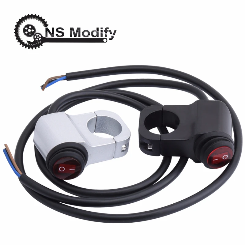 

NS Modify 12V Motorcycle Handlebar Headlight On/Off Switch Signal Lamp Fog Lights Horn Switch Button Handlebar Mount Switch