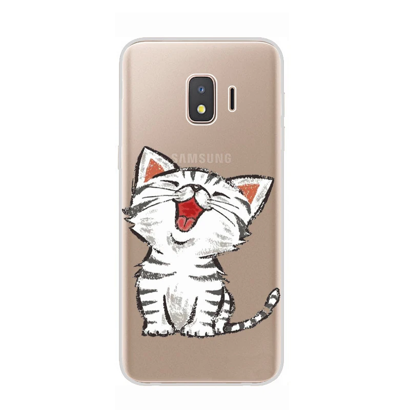 Мягкий чехол для Samsung Galaxy J2 Core 2018 с цветным принтом силиконовые чехлы на заднюю