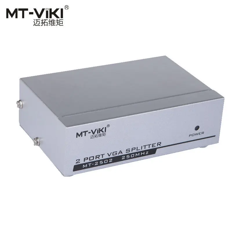 MT VIKI 2 порта VGA видео сплиттер дистрибьютор 250 МГц 1 вход выхода компьютер монитора