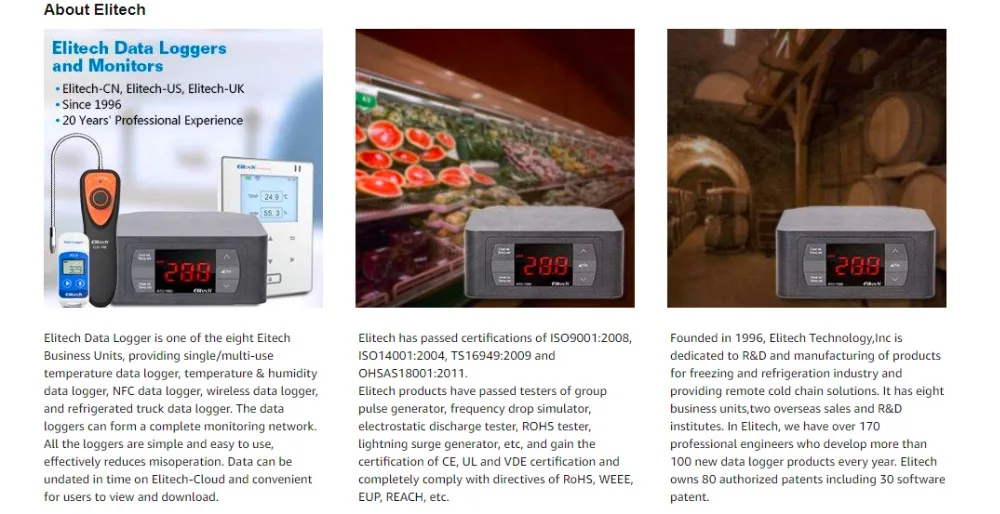Elitech ATC-1550 предварительно смонтированный Температура контроллер термостат автоматического охлаждения и нагрева 220V W/2 разъема Великобритании/ЕС/США