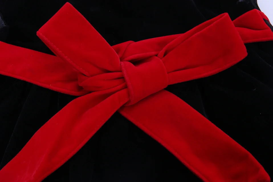 Осеннее платье принцессы для девочек без рукавов с красным сердечком детская