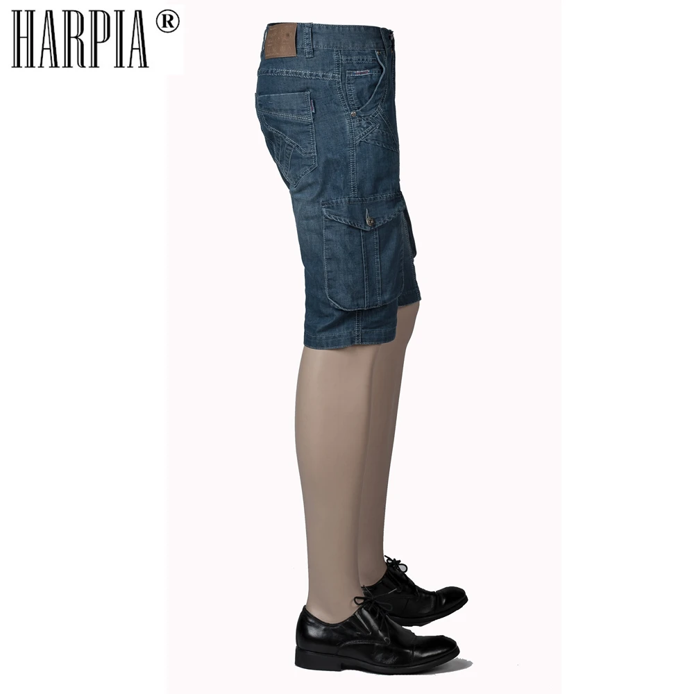 HARPIA/Лидер продаж мужские джинсовые шорты классические брюки карго с карманами