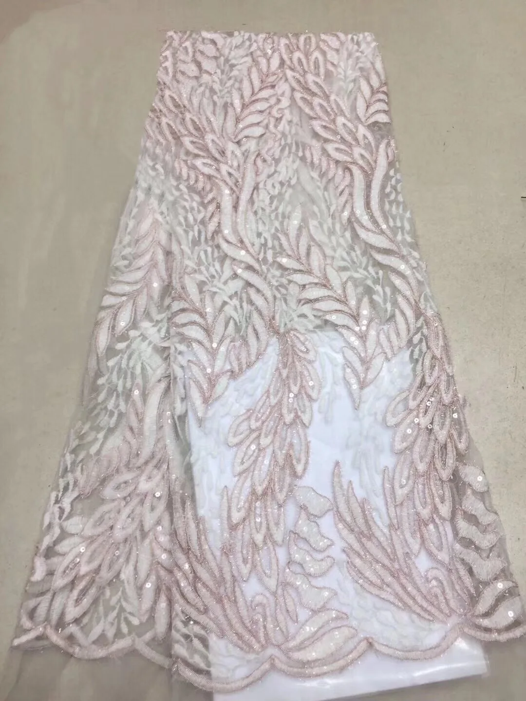 Модная желтая индийская кружевная ткань 2018 Высококачественная африканская с