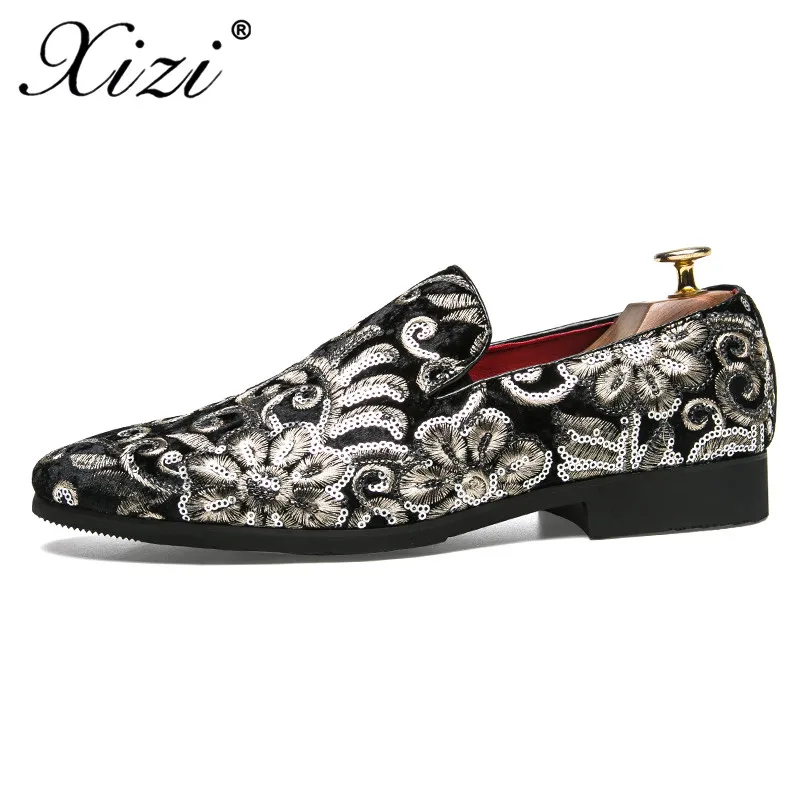 Xizi 2020 Summer Black Men's Casual Suede Loafers Wedding Party Men Shoes Luxury Brand Noble Elegant Dress for | Обувь