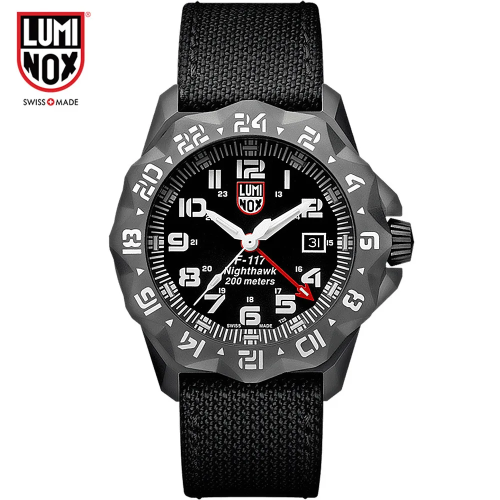 Мужские наручные часы Luminox спортивные водонепроницаемые кварцевые с хронографом