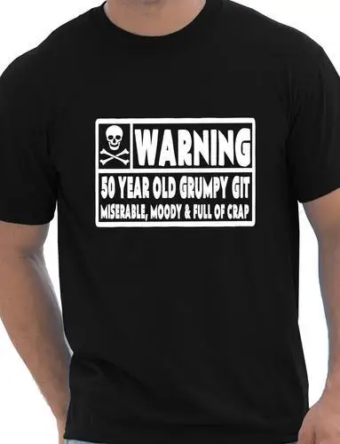 Мужская футболка на 50 лет Git с прикольным летним подарком день рождения для отцов