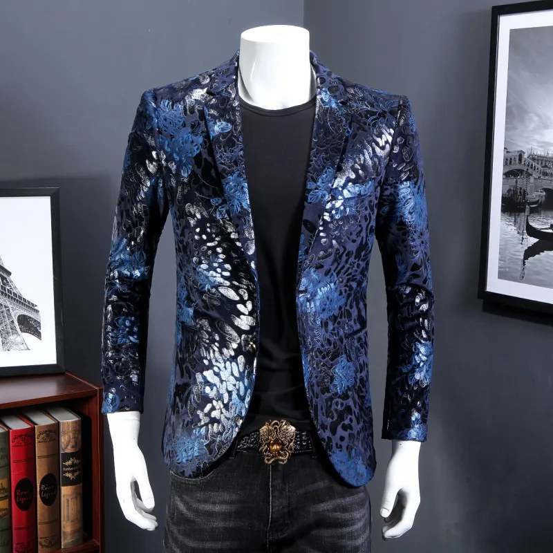 Весна 2018 новый стиль мужские костюмы повседневный Блейзер куртки деловые
