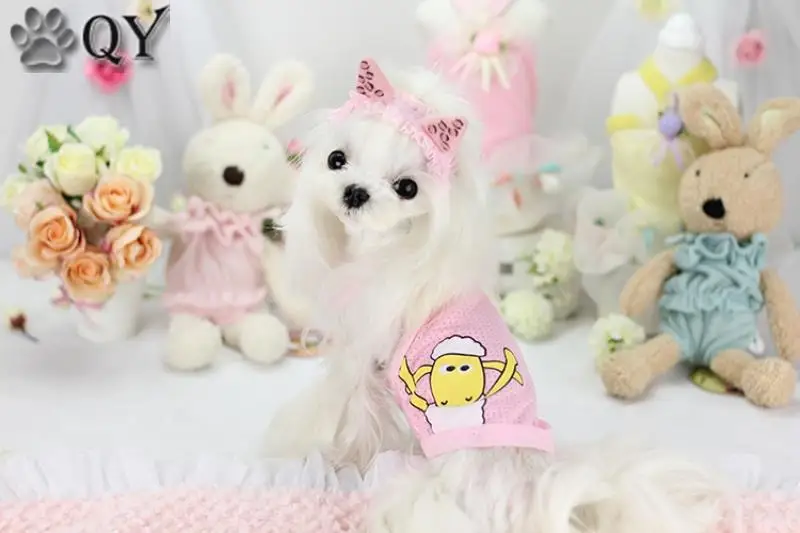 Милый Elves Повседневный жилет для собак футболки товары домашних животных летняя