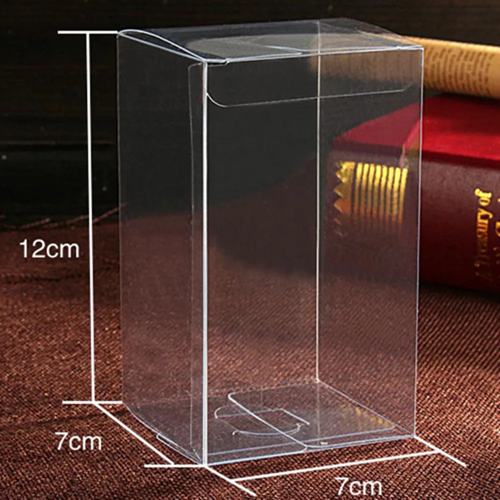 40 шт./лот 7*7*12 см коробка из ПВХ праздвечерние чные принадлежности Маленькая