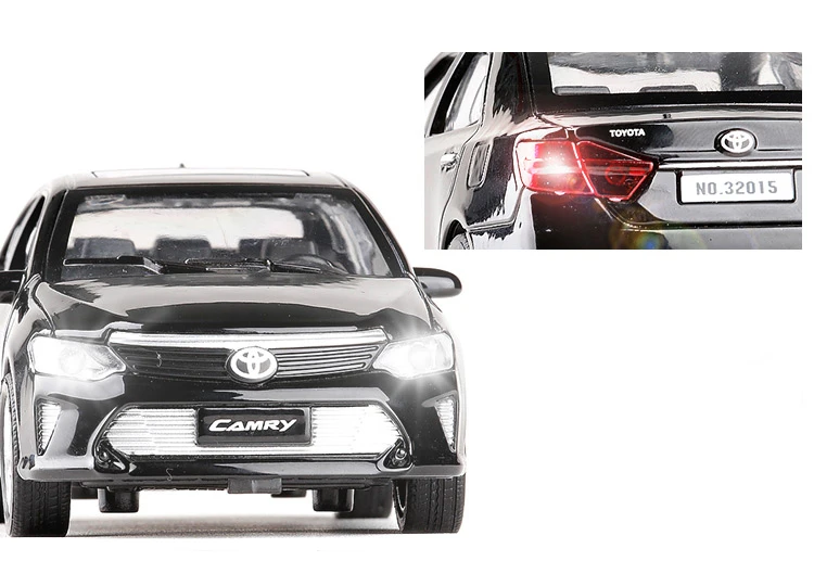 Новинка, 1:32, миниатюрная модель автомобиля из металлического сплава для TOYOTA CAMRY, подвесной светильник, модель игрушки