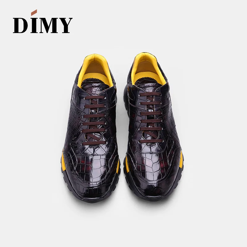 Туфли DIMY мужские кожаные под крокодиловую кожу Классическая Повседневная модная