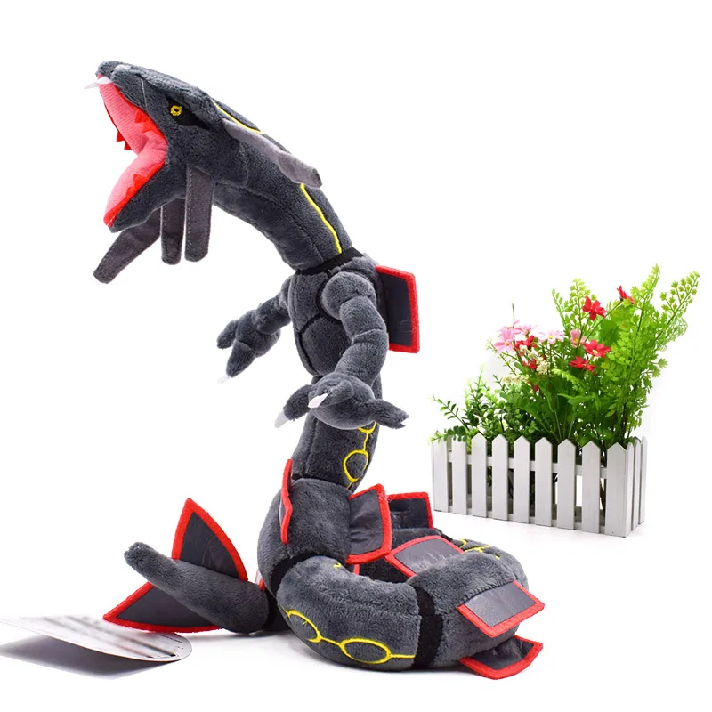 4 стиля Мега Rayquaza черный Rayquaza животных плюшевые Peluche кукла со скелетом мягкая горячая игрушка Рождественский подарок для детей